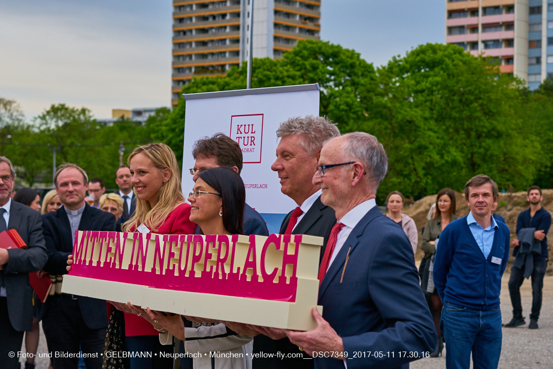 11. Mai 2017 - Grundsteinlegung für die LOGE und dem Kulturquadrat in Neuperlach